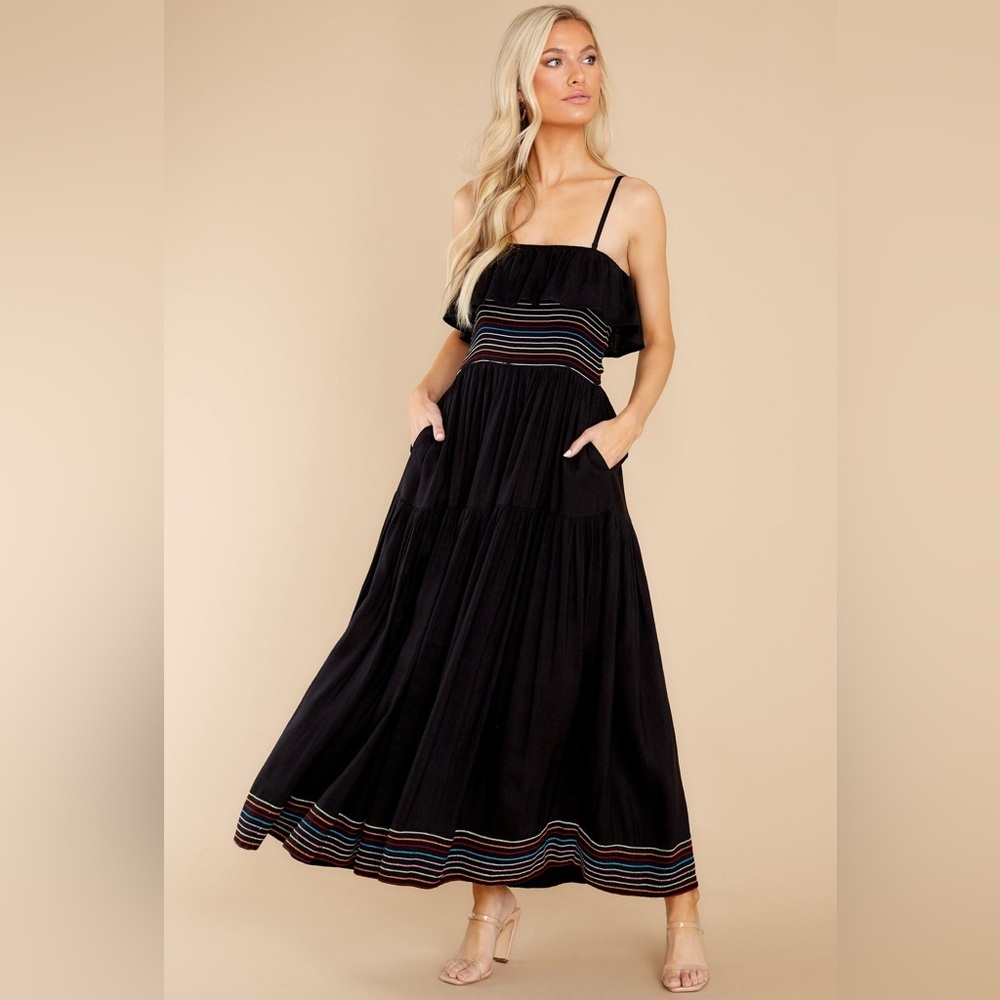 NWT Solid and Striped The Kaia Black Linen Dress